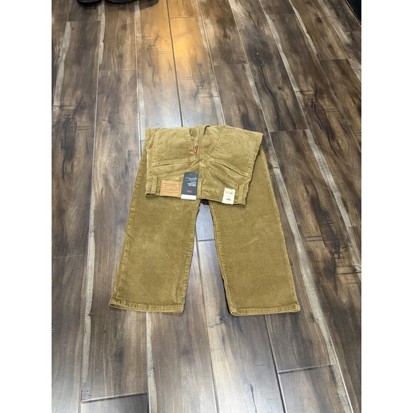 Levis Premium Pants Womens 27x27 Brown Corduroy Ribcage Straight Ankle NEW - Picture 4 of 7